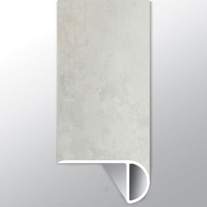 Gris Montañas (NARIZ DE ESCALÓN SUPERPUESTO [Hormigón • Mate • Claro] - LVT * MOLDURA DE VINILO DE LUJO) | 2 1/4" X 1" X 94"