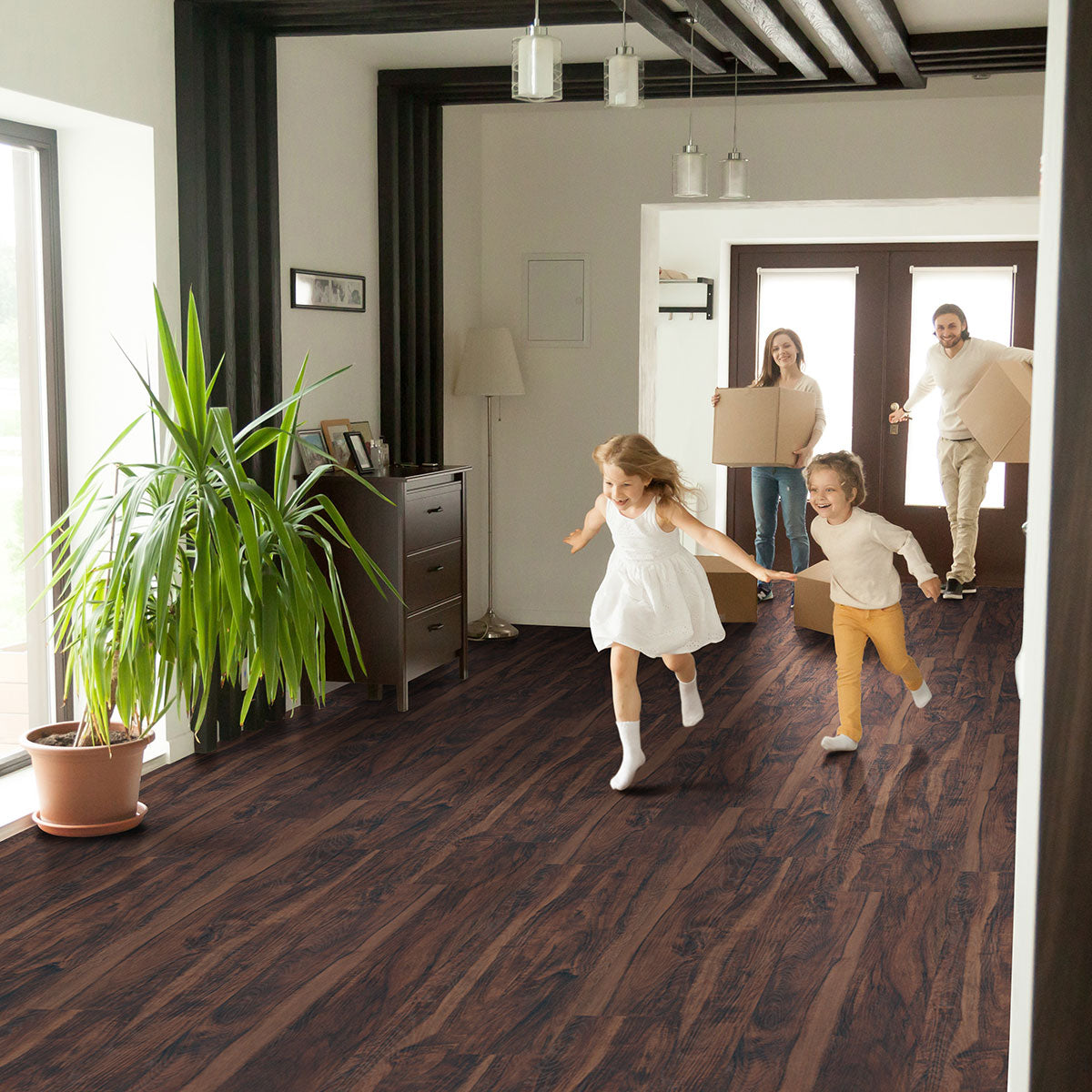 Glenridge Burnished Acacia® ( 6X48 | 2MM & 12MIL [ Wood • Matte • Dark ] - LVT * LUXURY VINYL TILE ) | 36 SQ.FT PER BOX