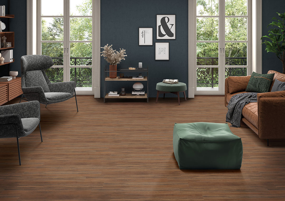 Glenridge Jatoba® ( 6X48 | 2MM & 12MIL [ Wood • Matte • Dark ] - LVT * LUXURY VINYL TILE ) | 36 SQ.FT PER BOX
