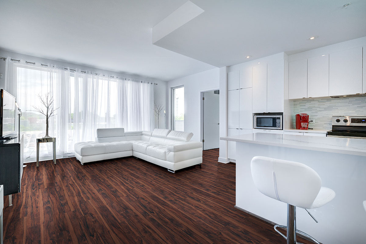 Katavia Burnished Acacia® ( 6X48 | 2MM & 6MIL [ Wood • Matte • Dark ] - LVT * LUXURY VINYL TILE ) | 36 SQ.FT PER BOX