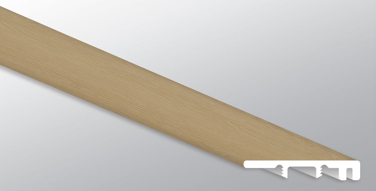 Palmilla ( END CAP [ Wood • Matte • Light ] - LVT * LUXURY VINYL TRIM ) | 1 1/2" X 1/4" X 94"