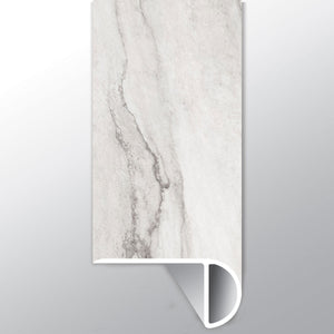 Quarzo Taj ( OVERLAPPING STAIR NOSE [ Marble • Matte • Light ] - LVT * LUXURY VINYL TRIM ) | 2 1/4" X 1" X 94"