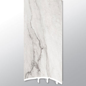 Quarzo Taj ( REDUCER [ Marble • Matte • Light ] - LVT * LUXURY VINYL TRIM ) | 1 3/4" X 3/8" X 94"
