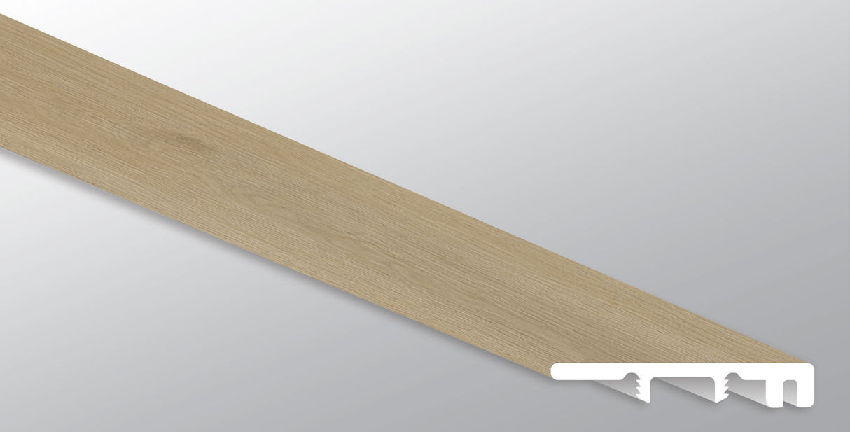 Quillian ( END CAP [ Wood • Ultra Matte • Medium ] - LVT * LUXURY VINYL TRIM ) | 1 1/2" X 1/4" X 94"