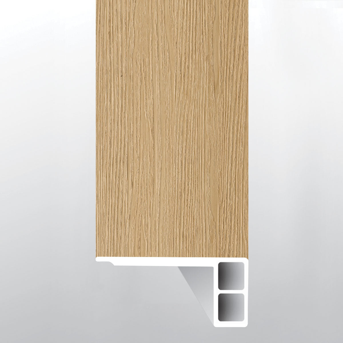 Roswell (BORDE DE ESCALÓN AL RAS CON BORDE RELAJADO [Madera • Ultramate • Medio] - LVT * MOLDURA DE VINILO DE LUJO) | 2 3/4" X 3/4" X 94"