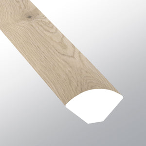 Runmill Isle (Cuarto de círculo [Madera • Mate • Claro] - LVT * Molduras de vinilo de lujo) | 5/8" X 3/4" X 94"