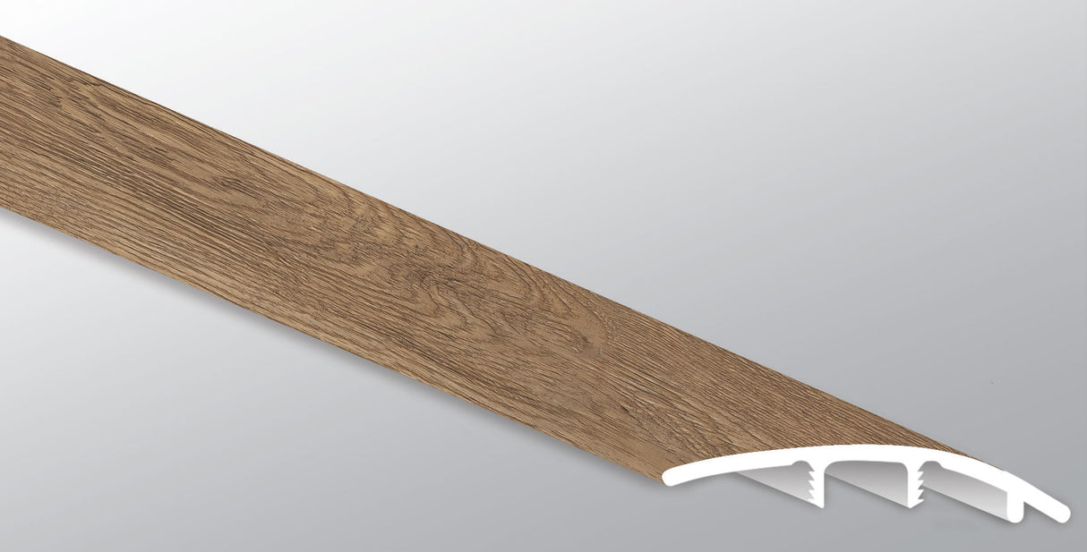 Roble Silla de Montar (REDUCTOR [Madera • Mate • Medio] - LVT * MOLDURA DE VINILO DE LUJO) | 1 3/4" X 3/8" X 94"