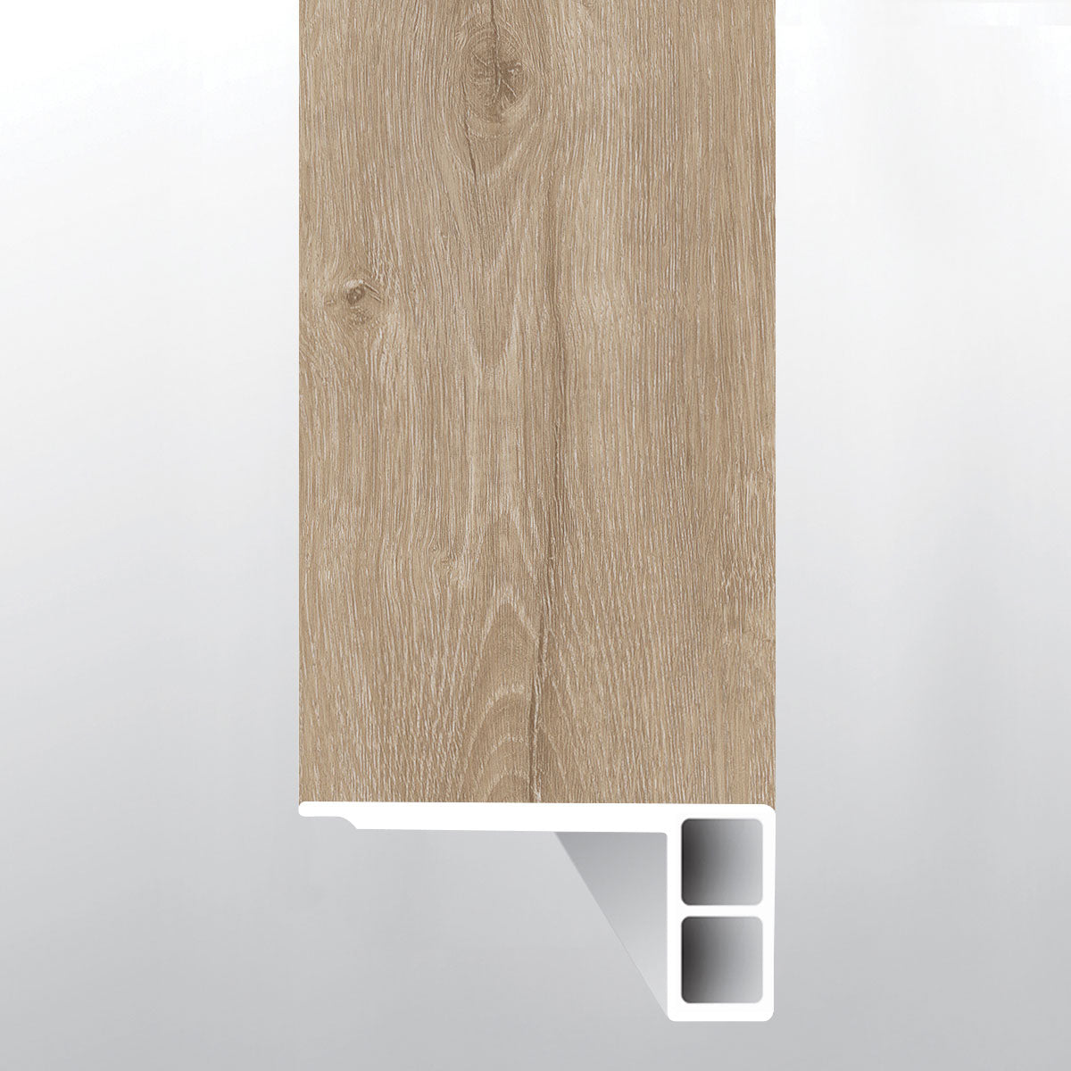 Sandino (CANAL DE ESCALÓN AL RAS CON BORDE RELAJADO [Madera • Mate • Medio] - LVT * MOLDURA DE VINILO DE LUJO) | 2 3/4" X 3/4" X 94"
