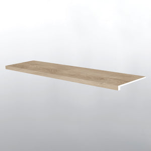 Sandino ( STAIR TREAD EASED EDGE [ Wood • Matte • Medium ] - LVT * LUXURY VINYL TRIM ) | 1 1/2" X 1/4" X 47 1/2"