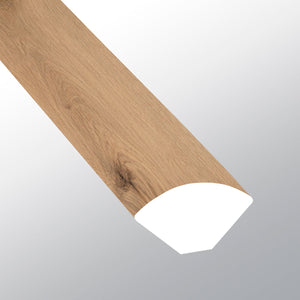 Scandi (Cuarto de círculo [Madera • Mate • Medio] - LVT * Molduras de vinilo de lujo) | 5/8" X 3/4" X 94"