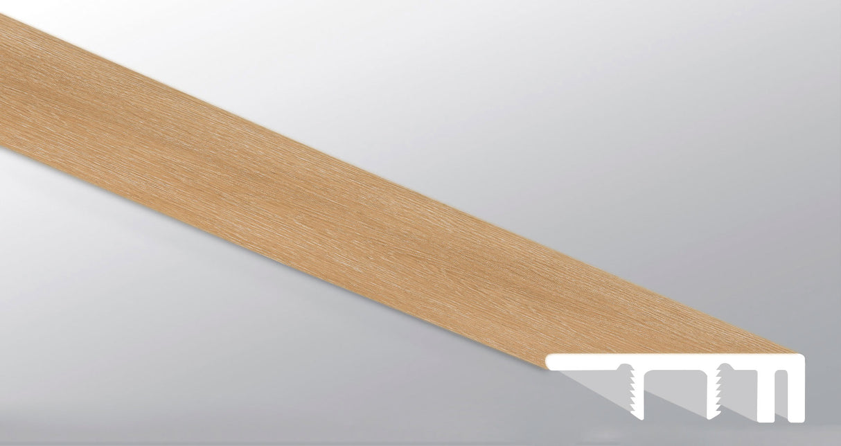 Selbourne (TAPA DE EXTREMO GRANDE [Madera • Mate • Mediana] - LVT * MOLDURA DE VINILO DE LUJO) | 3,81 cm x 1,27 cm x 249,6 cm