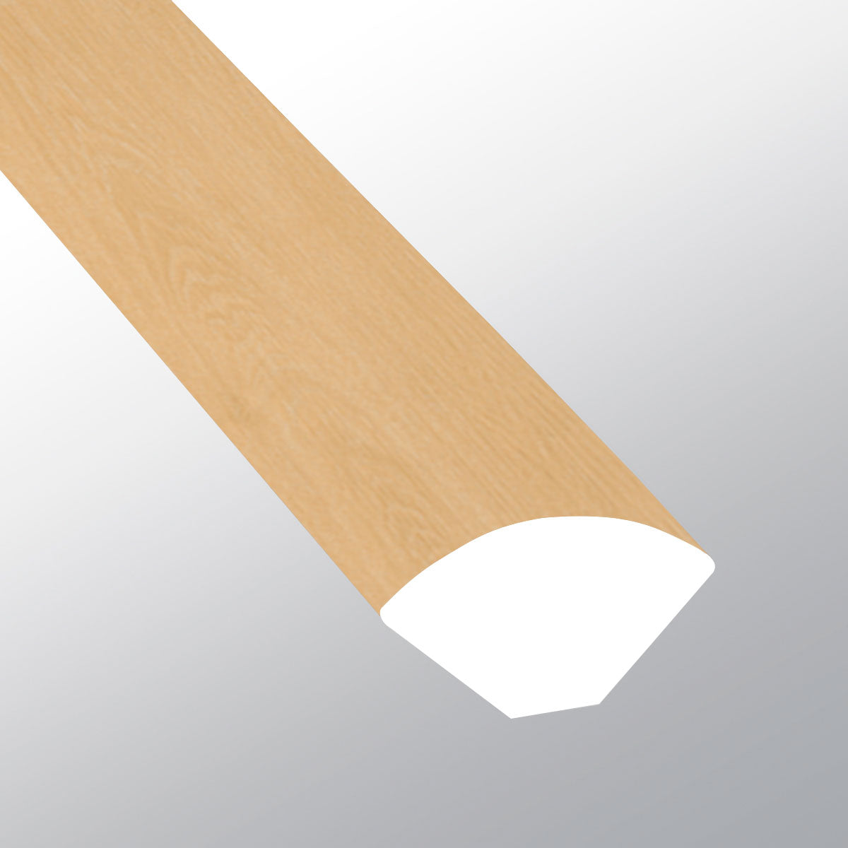Selbourne (Cuarto de círculo [Madera • Mate • Medio] - LVT * Molduras de vinilo de lujo) | 5/8" X 3/4" X 94"