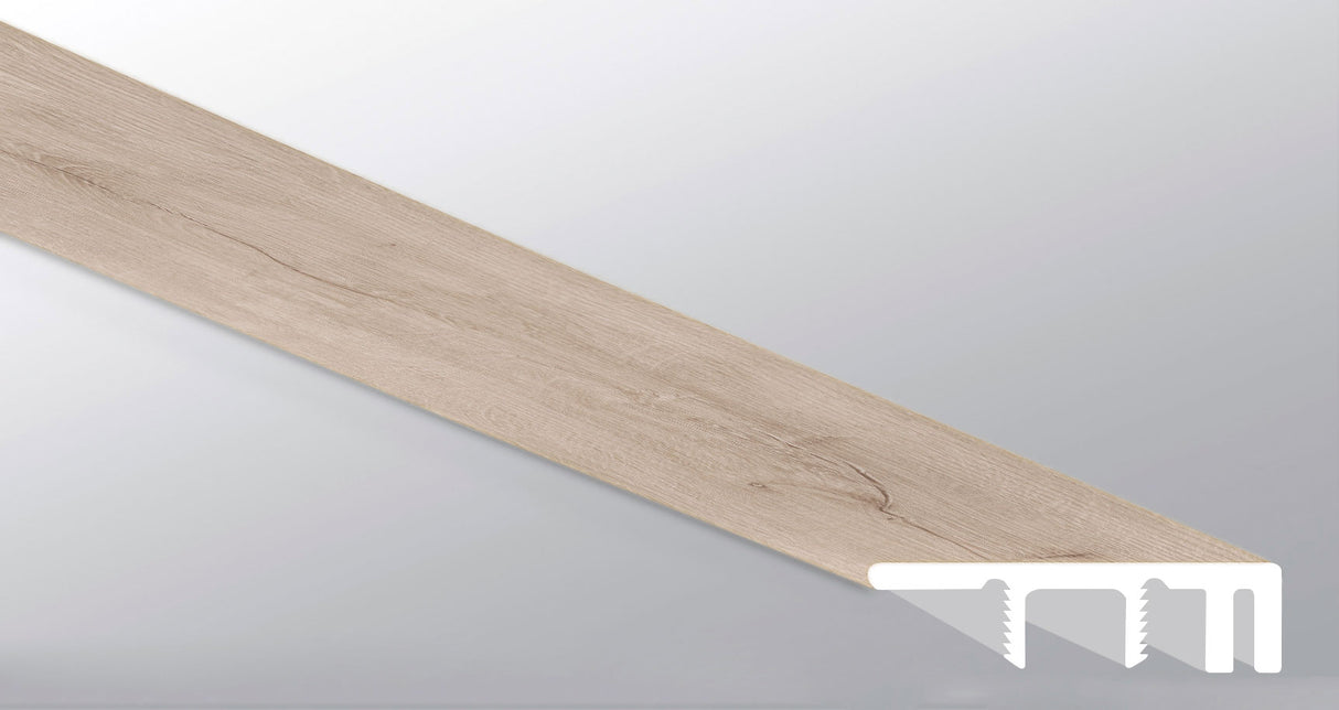 Shasta Grove (TAPA DE EXTREMO GRANDE [Madera • Mate • Claro] - LVT * MOLDURA DE VINILO DE LUJO) | 1 1/2" X 1/2" X 94"