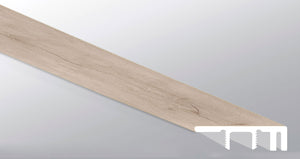 Shasta Grove (TAPA DE EXTREMO GRANDE [Madera • Mate • Claro] - LVT * MOLDURA DE VINILO DE LUJO) | 1 1/2" X 1/2" X 94"