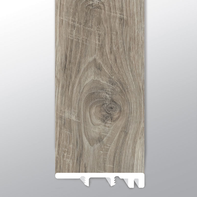 STABLETON (TAPA DE EXTREMO [Madera • Mate • Mediana] - LVT * MOLDURA DE VINILO DE LUJO) | 3,81 cm x 6,35 cm x 249,6 cm