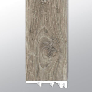 STABLETON (TAPA DE EXTREMO [Madera • Mate • Mediana] - LVT * MOLDURA DE VINILO DE LUJO) | 3,81 cm x 6,35 cm x 249,6 cm