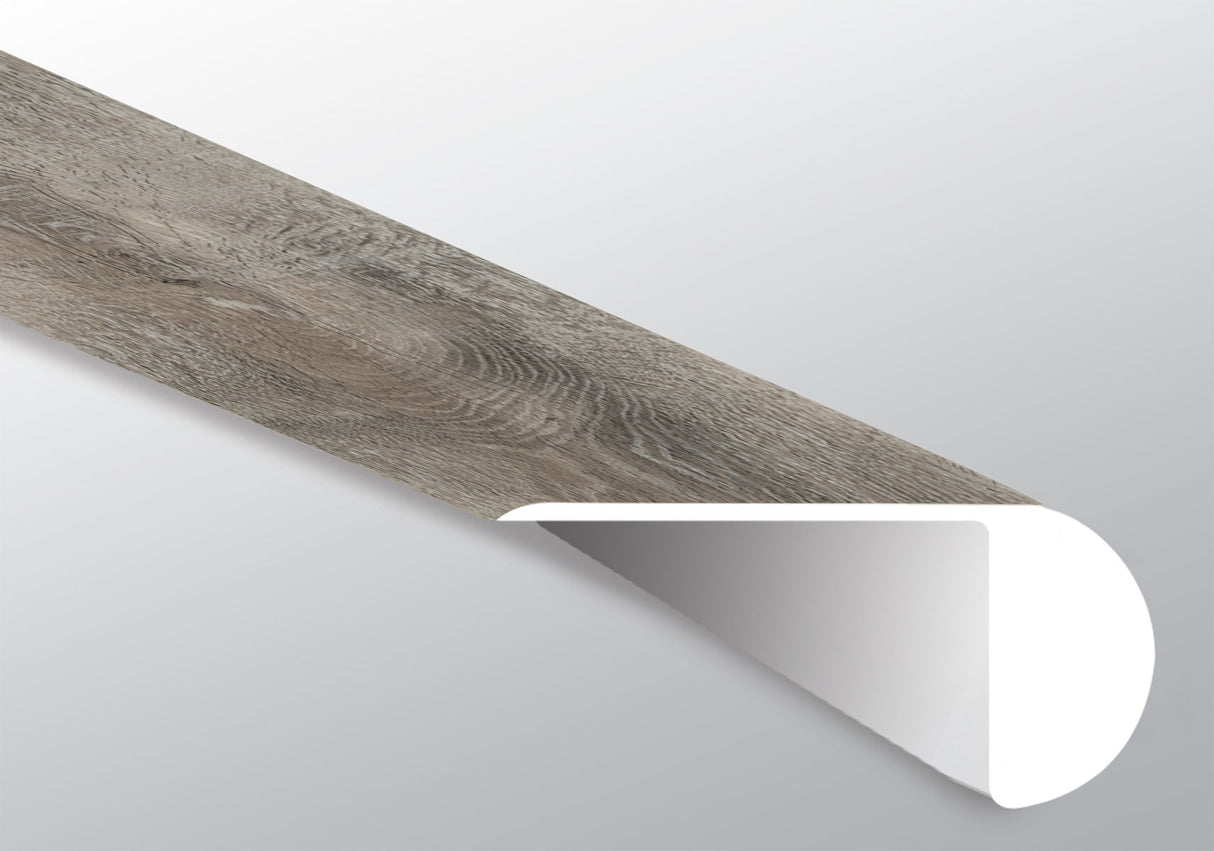 STABLETON (BORDE SUPERPUESTO DE ESCALÓN [Madera • Mate • Medio] - LVT * MOLDURA DE VINILO DE LUJO) | 2 1/4" X 1" X 94"