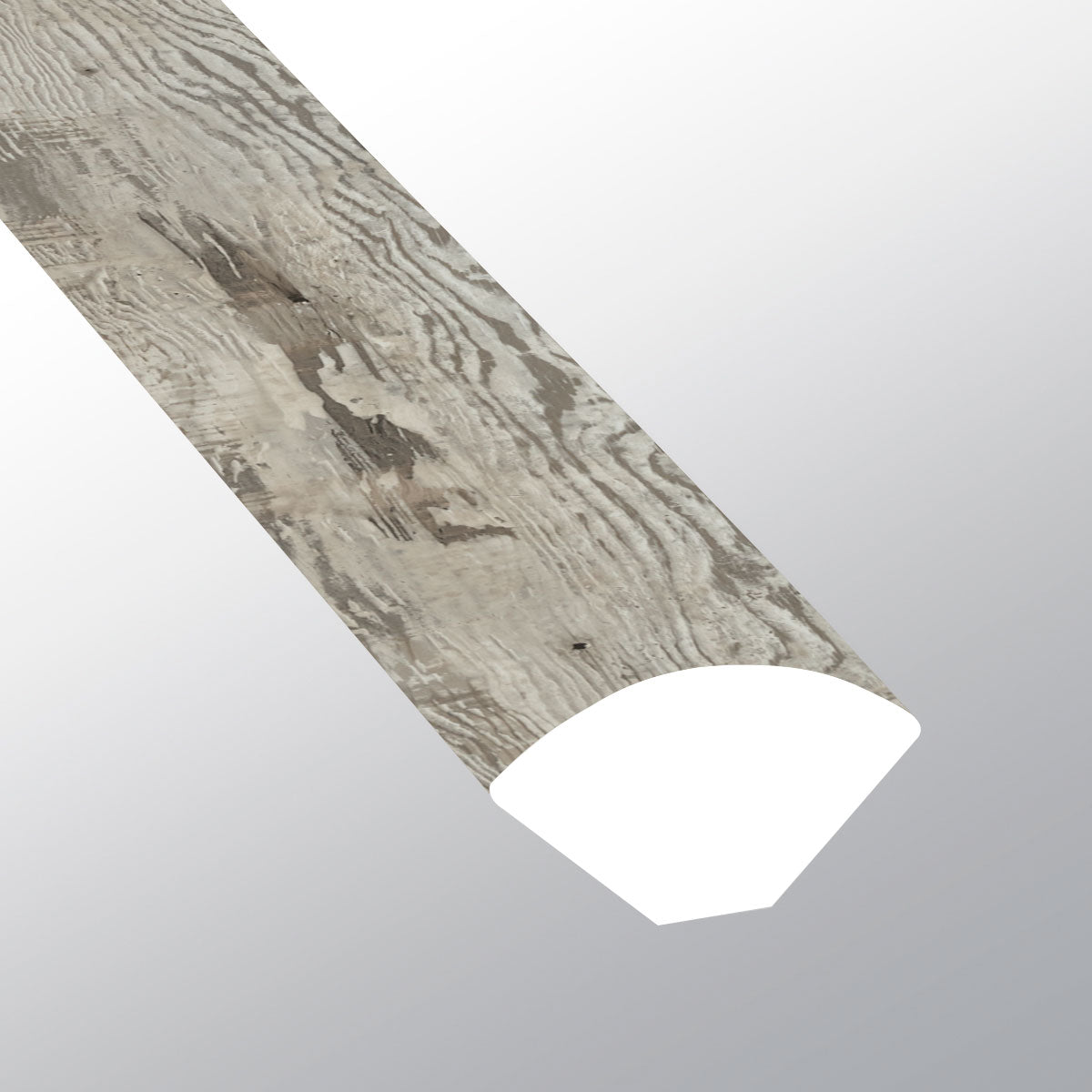 STABLETON (UN CUARTO DE CIRCULO [Madera • Mate • Mediano] - LVT * MOLDURA DE VINILO DE LUJO) | 1,6 x 1,9 x 243 cm
