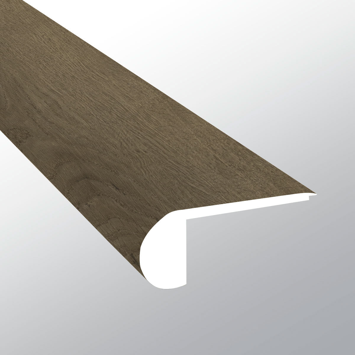 SUNNYSET ( FLUSH STAIR NOSE [ Wood • Matte • Medium ] - LVT * LUXURY VINYL TRIM ) | 2 3/4" X 3/4" X 94"