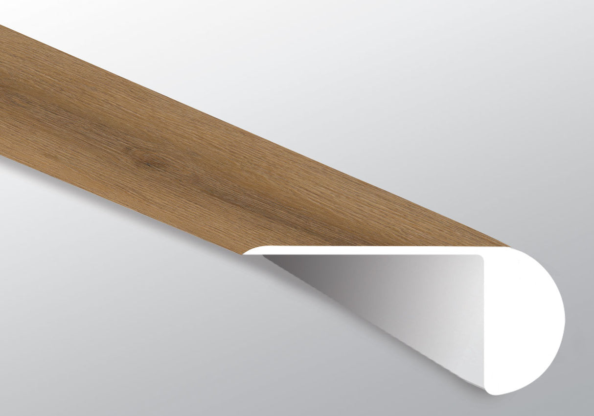Swilcan ( OVERLAPPING STAIR NOSE [ Wood • Ultra Matte • Medium ] - LVT * LUXURY VINYL TRIM ) | 2 1/4" X 1" X 94"