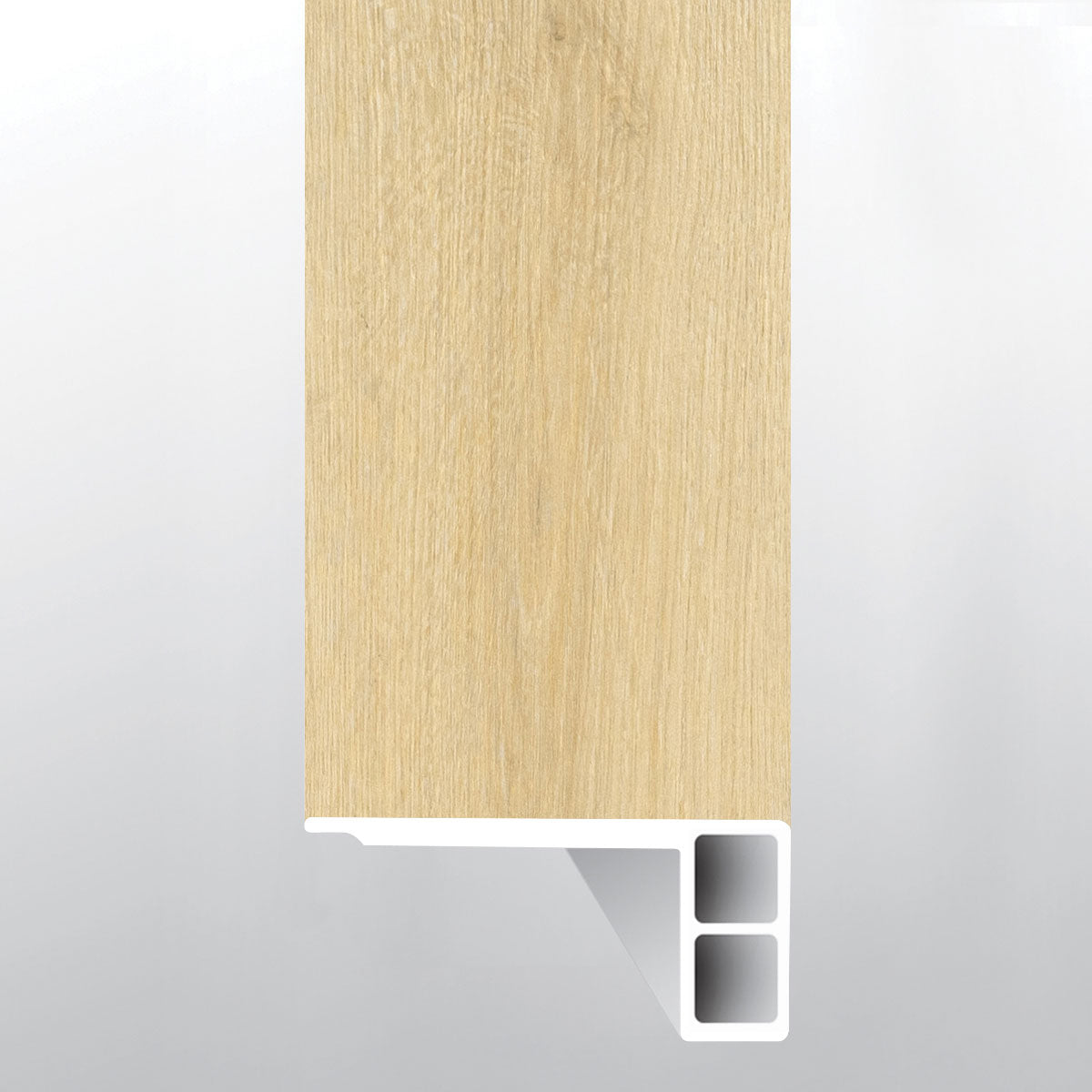 Tranquilla (escalera con borde suavizado [Madera • Mate • Claro] - LVT * moldura de vinilo de lujo) | 2 3/4" x 3/4" x 94"