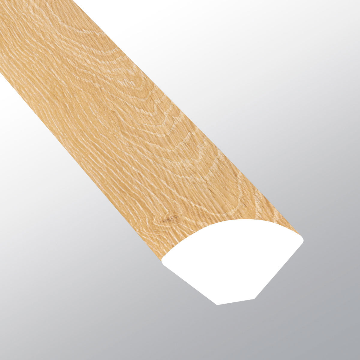 Valleyview Grove (Cuarto de círculo [Madera • Mate • Claro] - LVT * Molduras de vinilo de lujo) | 5/8" X 3/4" X 94"