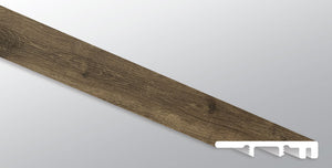 Olas de nogal (TAPA FINAL [Madera • Mate • Mediana] - LVT * MOLDURA DE VINILO DE LUJO) | 3,81 cm x 6,35 cm x 249,1 cm