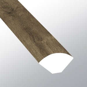 Walnut Waves ( QUARTER ROUND [ Wood • Matte • Medium ] - LVT * LUXURY VINYL TRIM ) | 5/8" X 3/4" X 94"