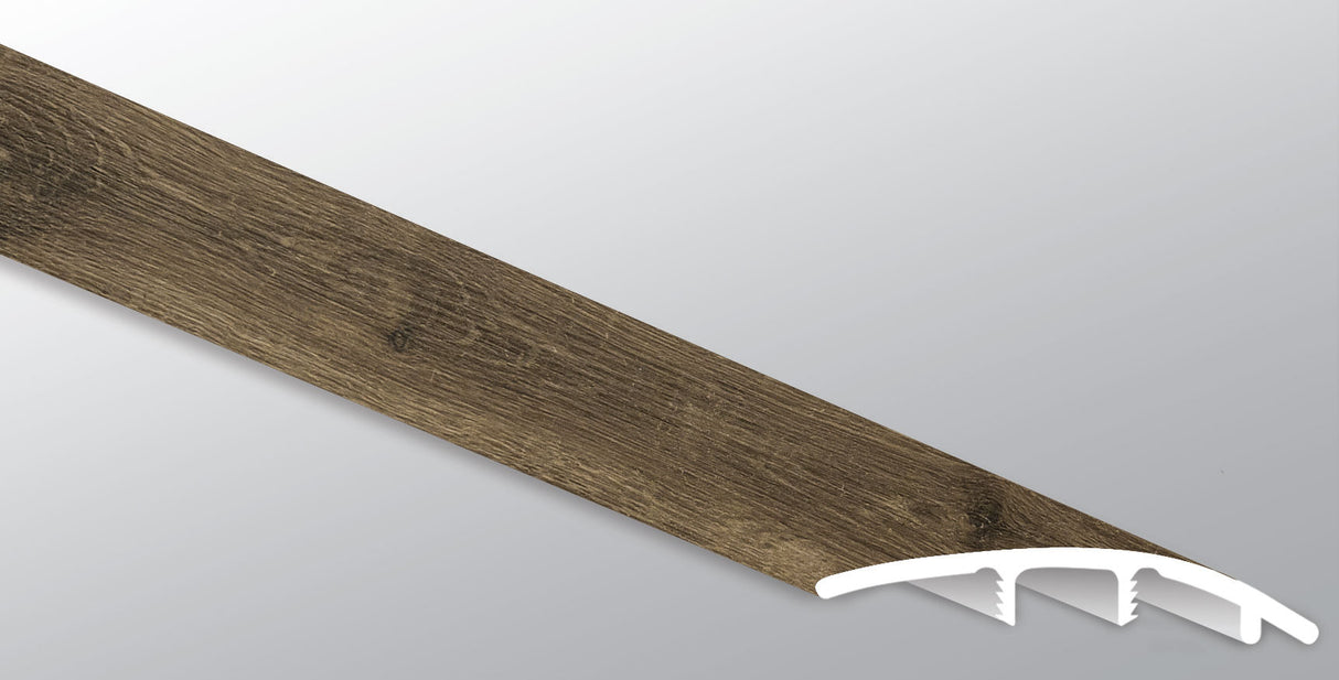 Walnut Waves ( REDUCER [ Wood • Matte • Medium ] - LVT * LUXURY VINYL TRIM ) | 1 3/4" X 3/8" X 94"