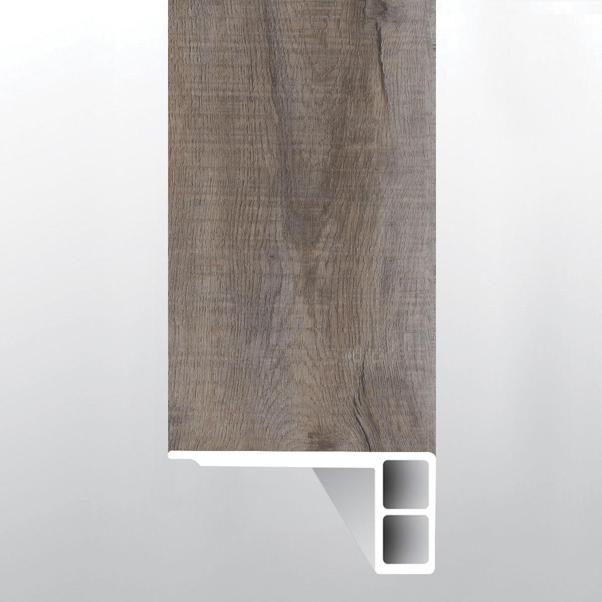Weathered Brina ( FLUSH STAIR NOSE EASED EDGE [ Wood • Matte • Medium ] - LVT * LUXURY VINYL TRIM ) | 2 3/4" X 3/4" X 94"