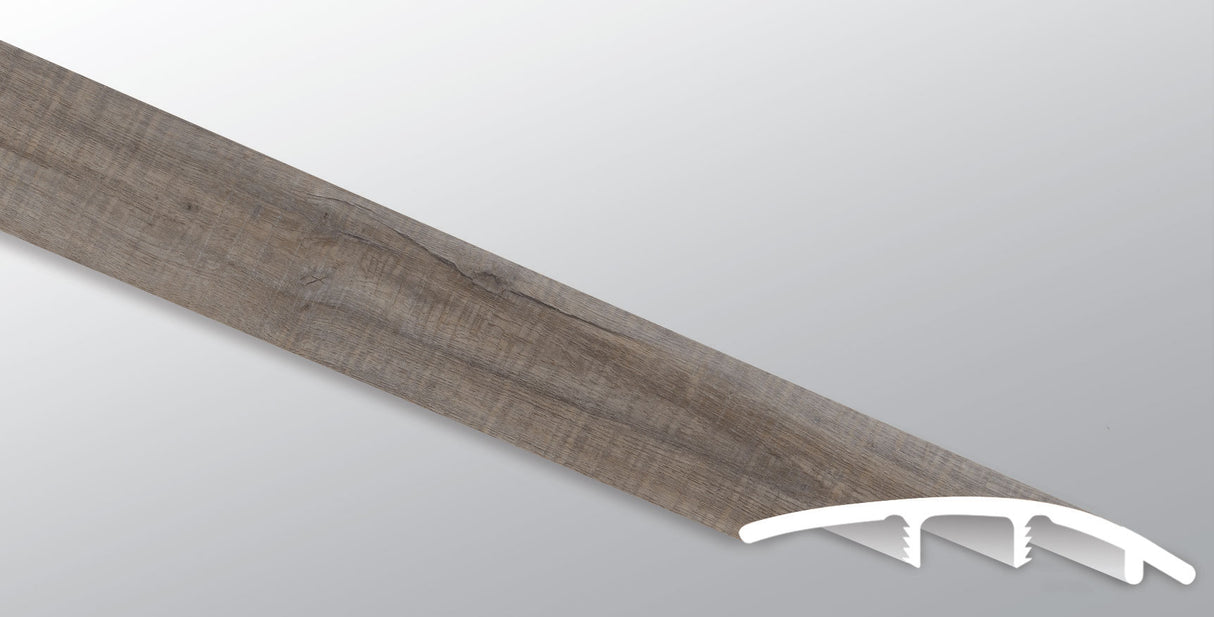 Weathered Brina ( REDUCER [ Wood • Matte • Medium ] - LVT * LUXURY VINYL TRIM ) | 1 3/4" X 3/8" X 94"