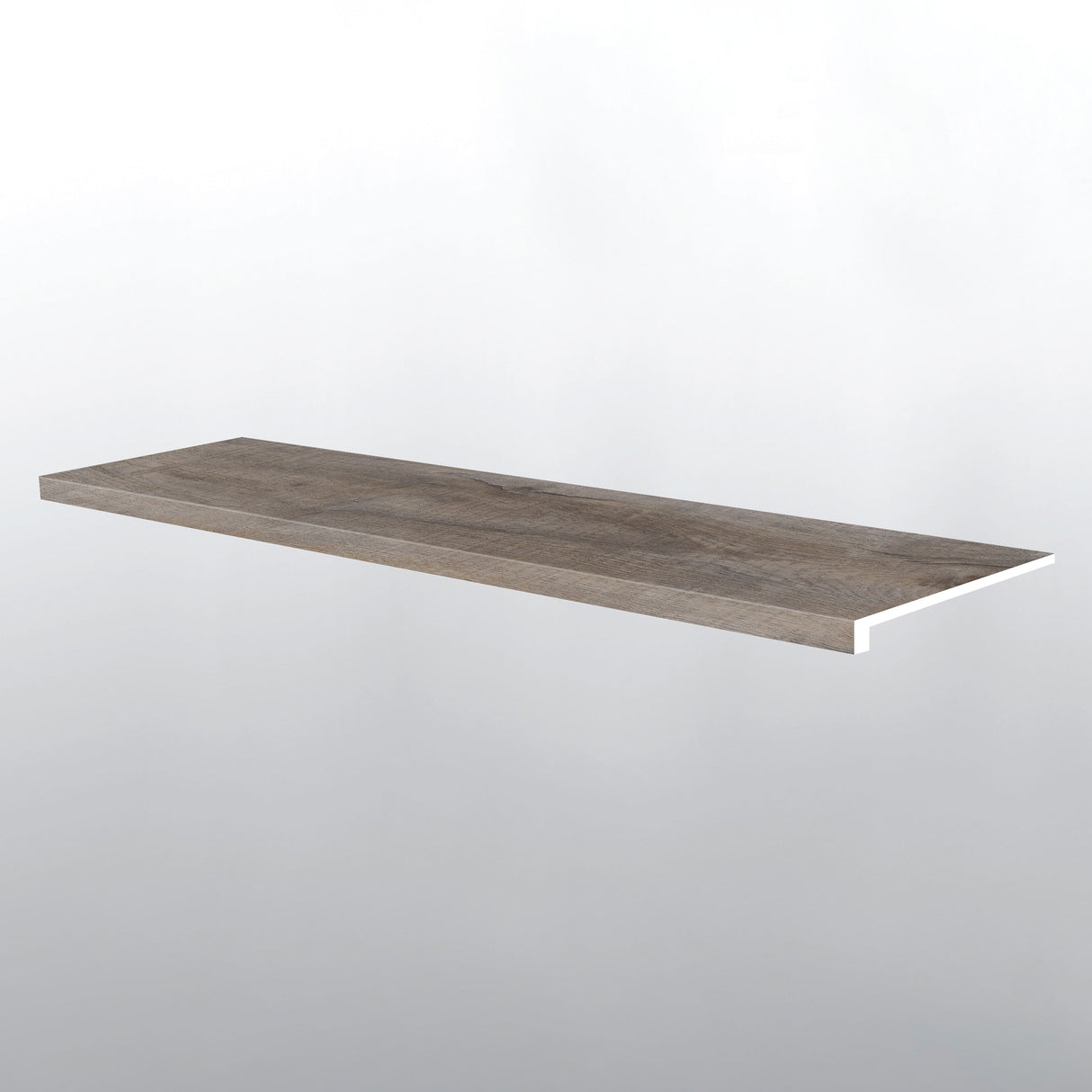 Weathered Brina ( STAIR TREAD EASED EDGE [ Wood • Matte • Medium ] - LVT * LUXURY VINYL TRIM ) | 1 1/2" X 1/4" X 47 1/2"