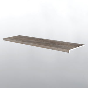 Weathered Brina ( STAIR TREAD EASED EDGE [ Wood • Matte • Medium ] - LVT * LUXURY VINYL TRIM ) | 1 1/2" X 1/4" X 47 1/2"