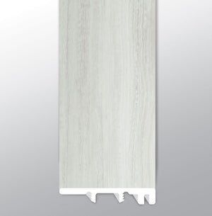 White Ocean ( END CAP [ Travertine • Matte • Light ] - LVT * LUXURY VINYL TRIM ) | 1 1/2" X 1/4" X 94"