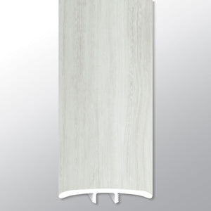 Océano Blanco (MOLDURA EN T [Travertino • Mate • Claro] - LVT * MOLDURA DE VINILO DE LUJO) | 1 3/4" X 1/4" X 94"