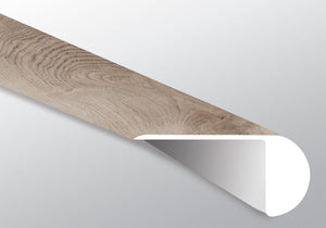 Whitfield Gray (NARIZ DE ESCALÓN SUPERPUESTO [Madera • Mate • Medio] - LVT * MOLDURA DE VINILO DE LUJO) | 2 1/4" X 1" X 94"