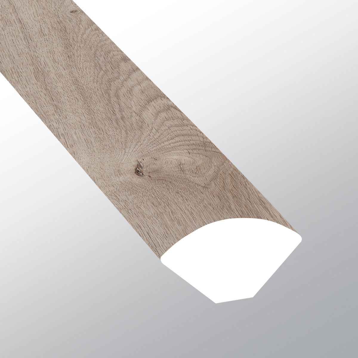 Whitfield Gray ( QUARTER ROUND [ Wood • Matte • Medium ] - LVT * LUXURY VINYL TRIM ) | 5/8" X 3/4" X 94"