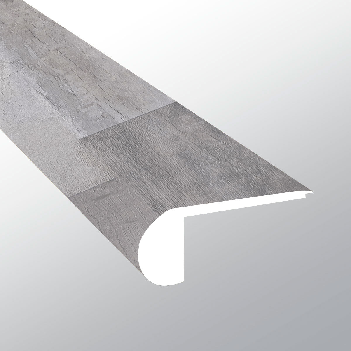 Abadía de Woburn (NARIZ DE ESCALÓN AL RAS [Madera • Mate • Medio] - LVT * MOLDURA DE VINILO DE LUJO) | 6,9 cm x 1,9 cm x 243 cm
