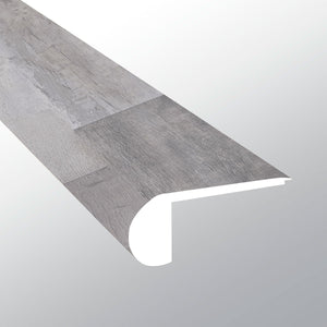 Abadía de Woburn (NARIZ DE ESCALÓN AL RAS [Madera • Mate • Medio] - LVT * MOLDURA DE VINILO DE LUJO) | 6,9 cm x 1,9 cm x 243 cm