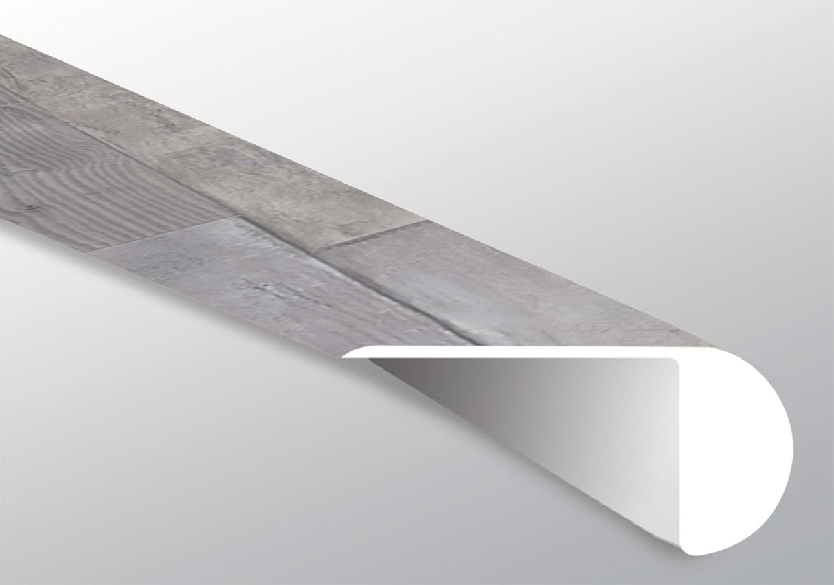 Abadía de Woburn (NARIZ DE ESCALÓN SUPERPUESTO [Madera • Mate • Medio] - LVT * MOLDURA DE VINILO DE LUJO) | 2 1/4" X 1" X 94"