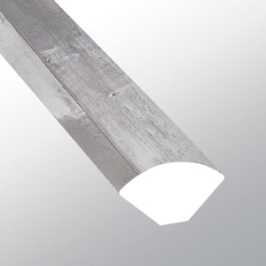 Abadía de Woburn (Cuarto de círculo [Madera • Mate • Medio] - LVT * Molduras de vinilo de lujo) | 1,6 x 1,9 x 243 cm