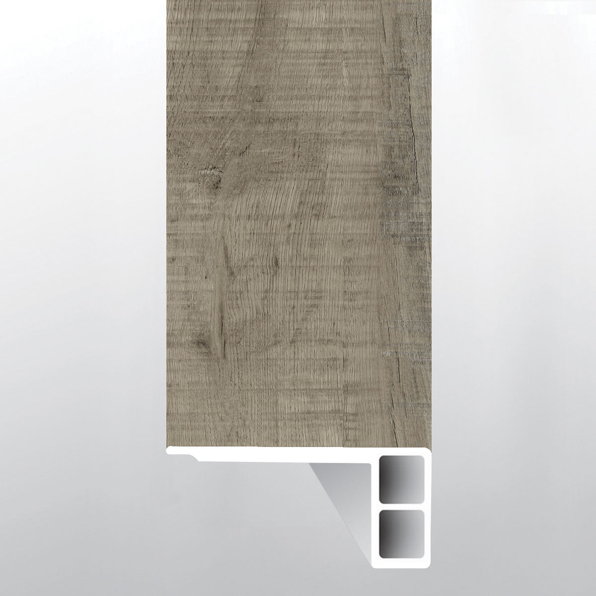 Wolfeboro (CANAL DE ESCALÓN AL RAS CON BORDE RELAJADO [Madera • Mate • Medio] - LVT * MOLDURA DE VINILO DE LUJO) | 2 3/4" X 3/4" X 94"