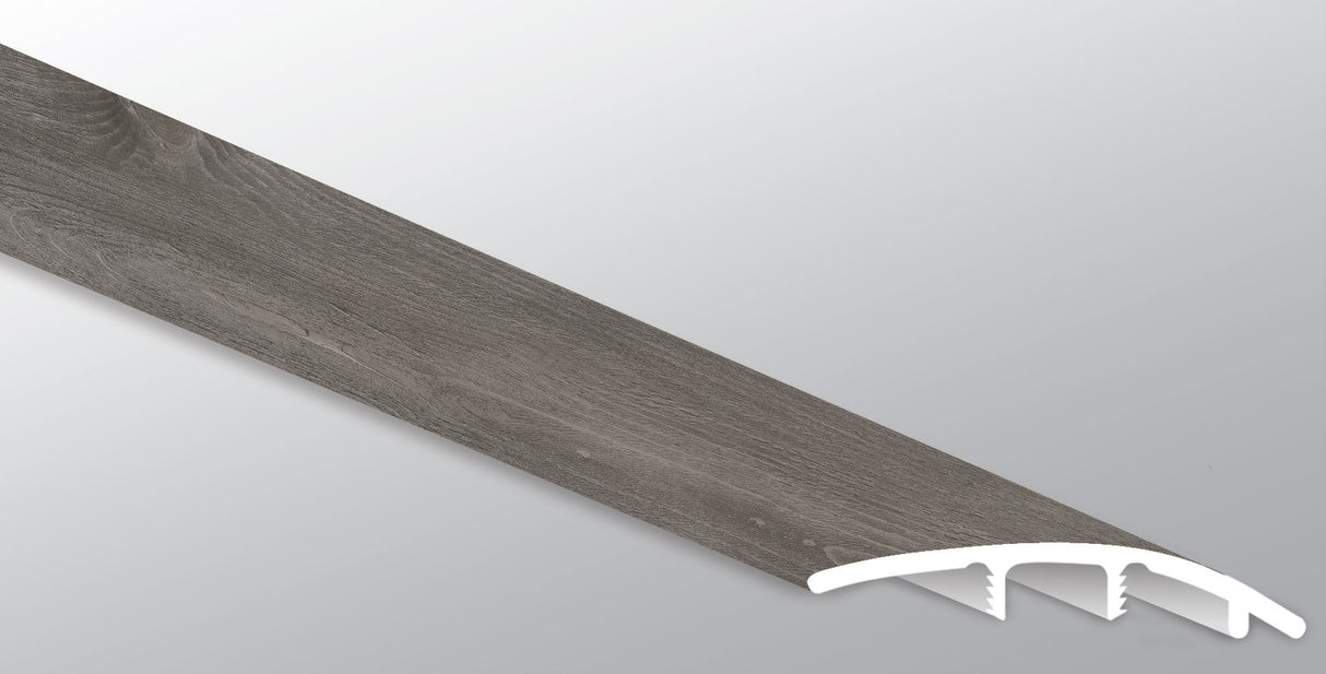 Gris Woodrift (REDUCTOR [Madera • Mate • Medio] - LVT * MOLDURA DE VINILO DE LUJO) | 1 3/4" X 3/8" X 94"