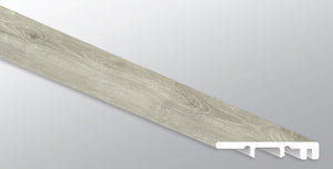 York Gray ( END CAP [ Wood • Matte • Light ] - LVT * LUXURY VINYL TRIM ) | 1 1/2" X 1/4" X 94"