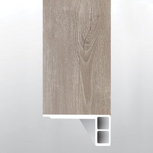 York Gray ( FLUSH STAIR NOSE EASED EDGE [ Wood • Matte • Light ] - LVT * LUXURY VINYL TRIM ) | 2 3/4" X 3/4" X 94"