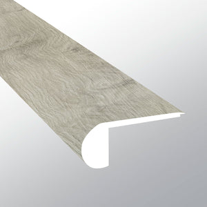 York Gray ( FLUSH STAIR NOSE [ Wood • Matte • Light ] - LVT * LUXURY VINYL TRIM ) | 2 3/4" X 3/4" X 94"