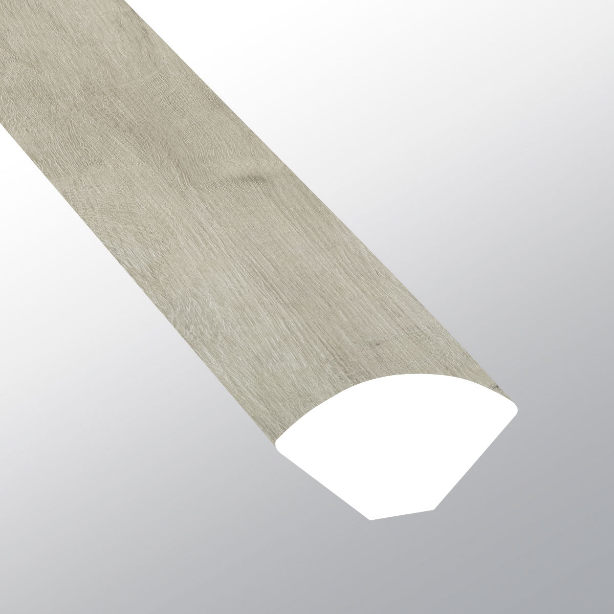 York Gray ( QUARTER ROUND [ Wood • Matte • Light ] - LVT * LUXURY VINYL TRIM ) | 5/8" X 3/4" X 94"