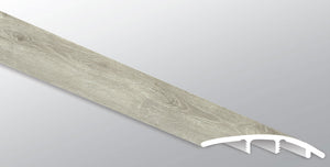 York Gray ( REDUCER [ Wood • Matte • Light ] - LVT * LUXURY VINYL TRIM ) | 1 3/4" X 3/8" X 94"